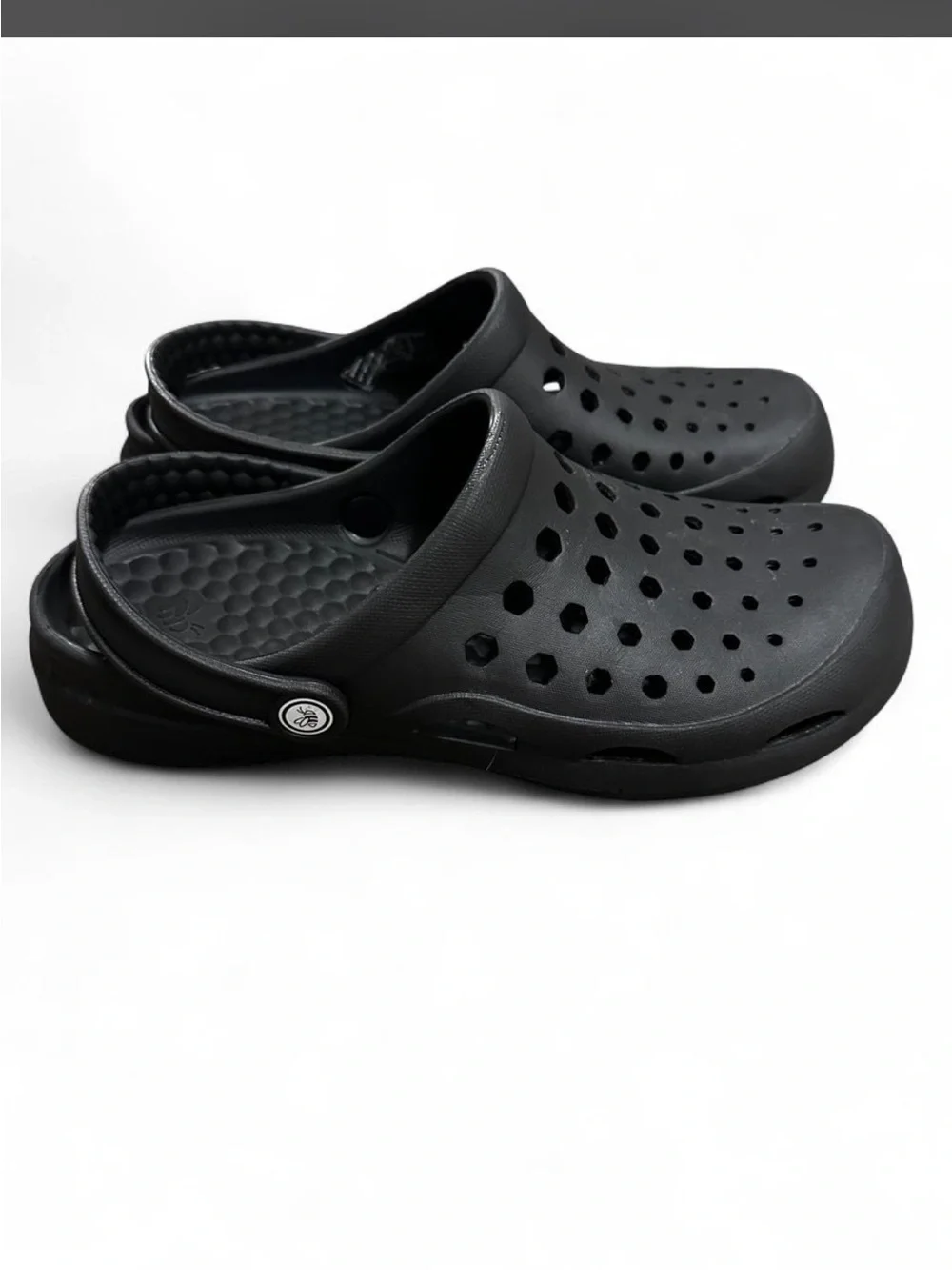 Joybees Black Ventilated Slip-On Clogs